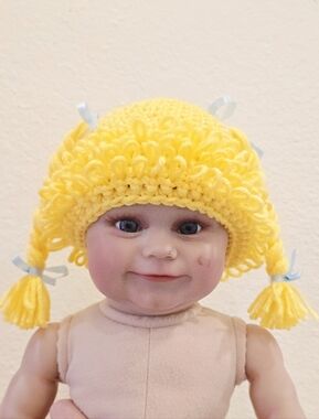 0-6 mos Cabbage Patch Baby Beanie New Handmade